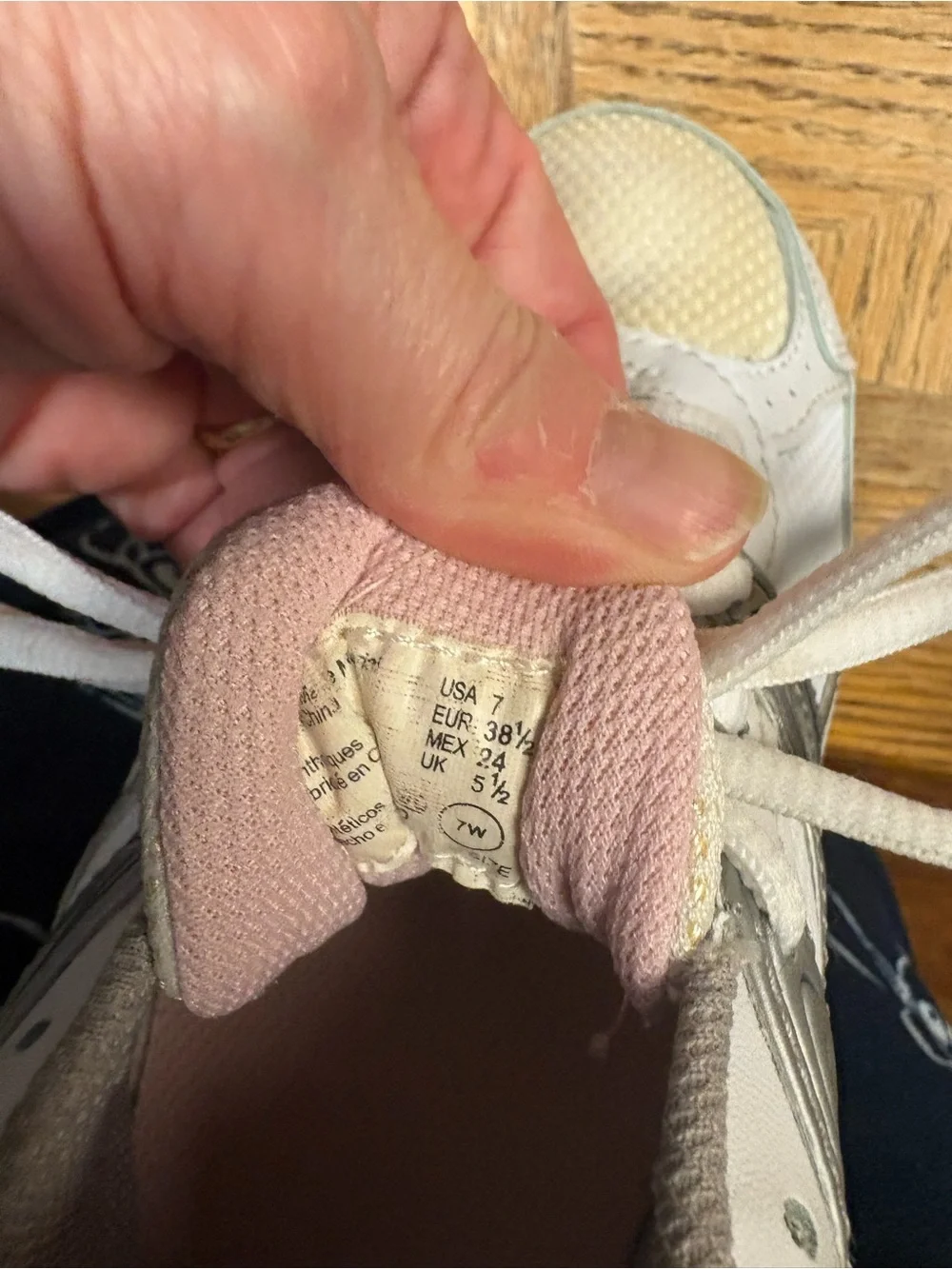 Women's Light Gray Athletic Sneakers with Pink Accents